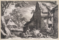 KG 02105
<br/>
De verloren zoon als zwijnshoeder
<br/>
<em>Saenredam, Jan (ca. 1565/1566-1607)</em>